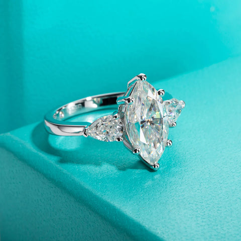 AnuJewel 4cttw Marquise Cut D Color Moissanite