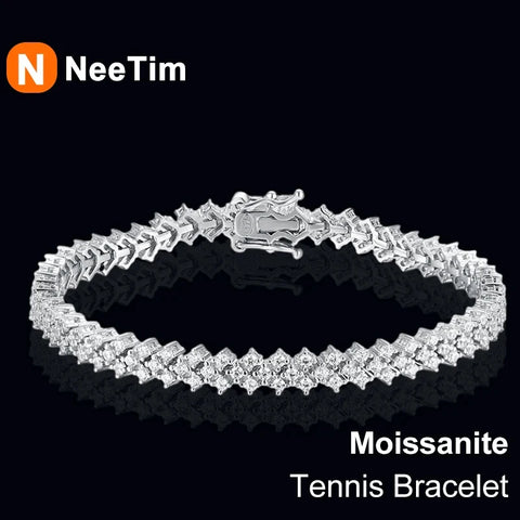NeeTim Moissanite Tennis Bracelet