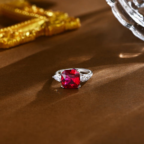 ATTAGEMS 2024 Cushion Cut 10*10mm 925 Sterling Silver