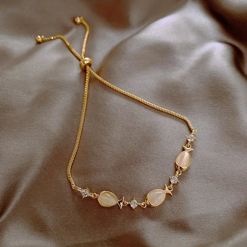 Silver Color Zircon Bracelet