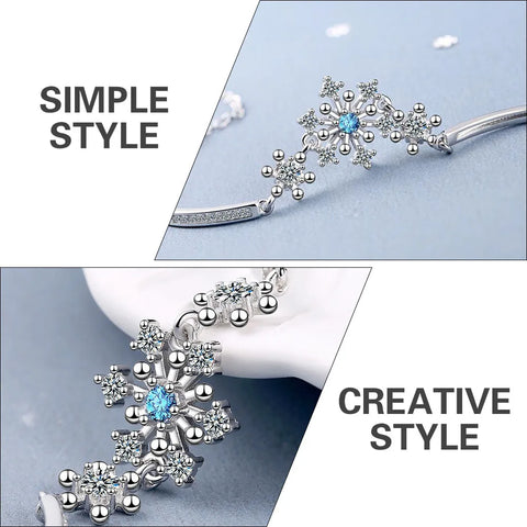 Snowflake Bracelet Rhinestone Bangle  Bracelets