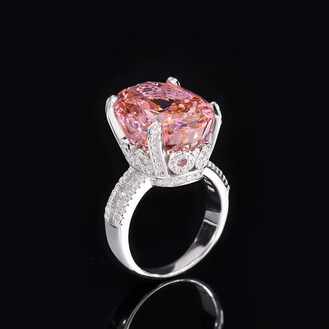 Champagne High Carbon Diamond Luxury Designer Jewelry Set For Women 925 Sterling Silver Pendant Necklace Ring Engagement Wedding