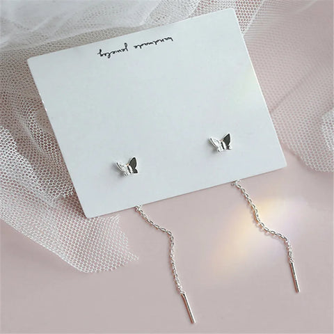 Trendy Long Wire Tassel Thread Chain Climb