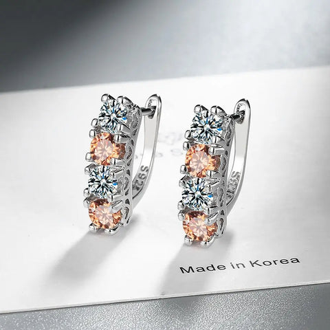 New 925 Sterling Silver Earrings AAA Zircon Earring