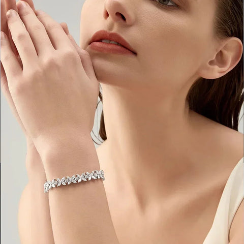 Luxury Butterfly Moissnaite Tennis Bracelets