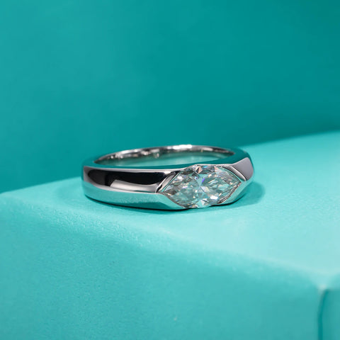 AnuJewel 1ct Marquise Cut D Color Moissanite