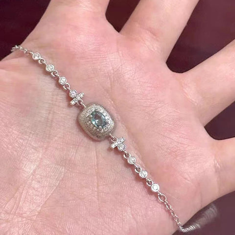 light blue gemstone bracelet