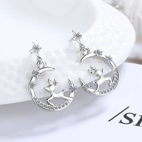 New 925 Sterling Silver Earrings AAA Zircon Earring