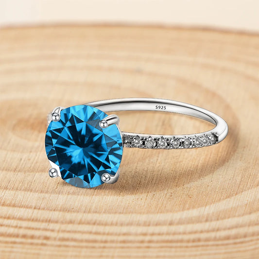 Gica Gema 3.0Ct  Real Solid 925 Sterling Silver Ring - BOLEVARD RING