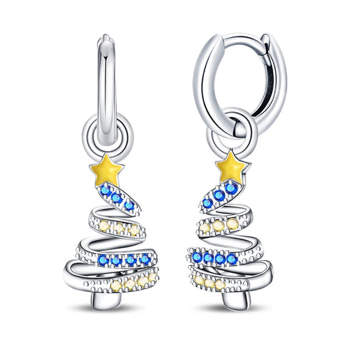 Women's 925 Sterling Silver Snowflake  Earrings