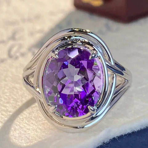 Amethyst Resizable Rings