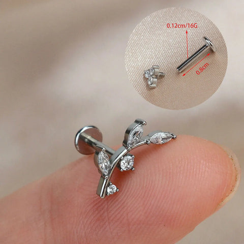1PC Titanium Stainless Steel Earrings