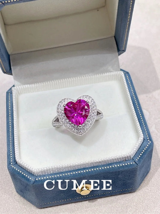 Cumee Heart Classic Lab Created Gemstone Rings