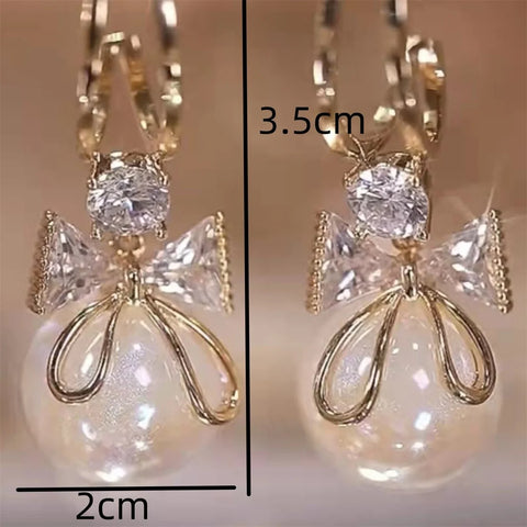 2PC Women's Trendy Bow Earrings