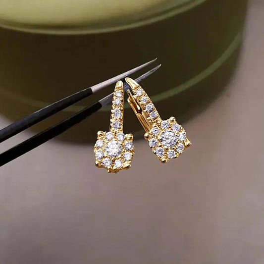AINUOSHI Women's Earrings luxury 925 Sterling Silver
