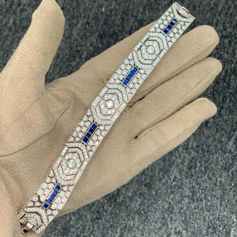 Wong Rain Luxury 100% 925 Sterling Silver Sapphire