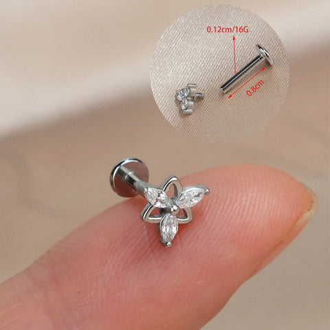 1PC Titanium Stainless Steel Earrings
