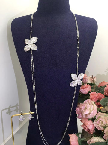 ACCKINGTrendy Fashion2PCS Luxury Waterdrop Indian Jewelry Sets For Women Wedding Party Indian Dubai Bridal jewelry Set