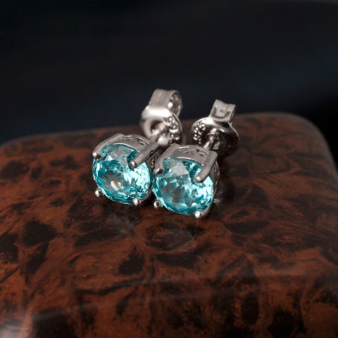 Potiy 2ct 5A Octagon Rose Cut Cubic Zirconia Paraiba