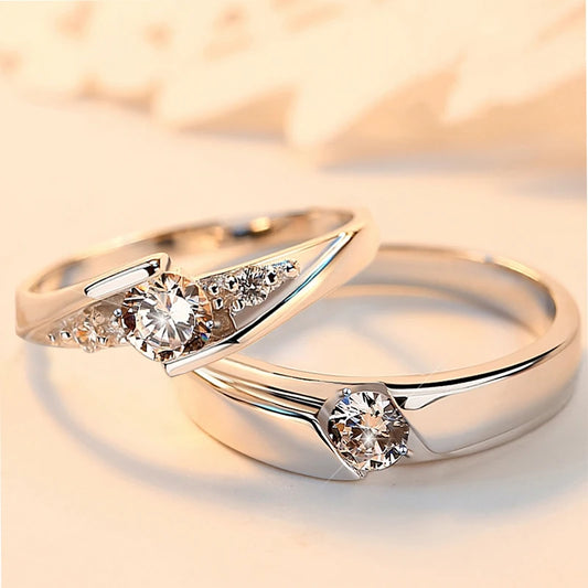 925 sterling silver 0.5 carat Mosang diamond