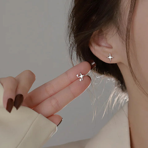 New Fashion Pentagram Asymmetric Long Tassel Earring