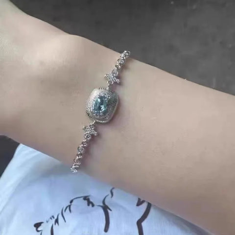 light blue gemstone bracelet