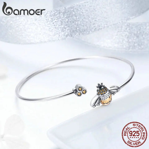 Bamoer 925 Sterling Silver Crystal
