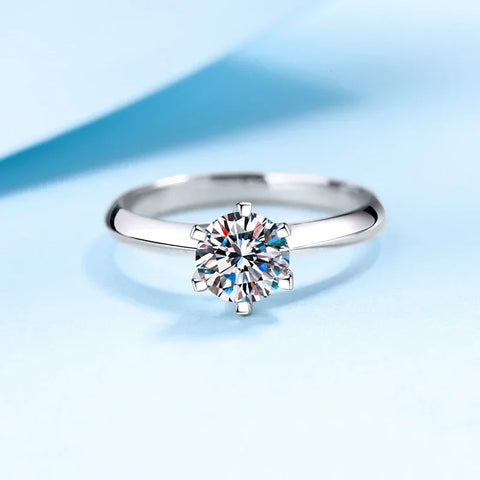 Tezzc 1-3CT VVS1 Moissanite Rings