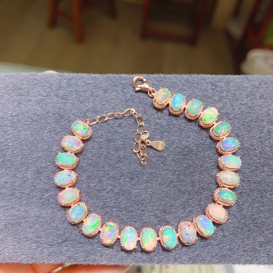 YULEM Natural Opal Simple Bracelet