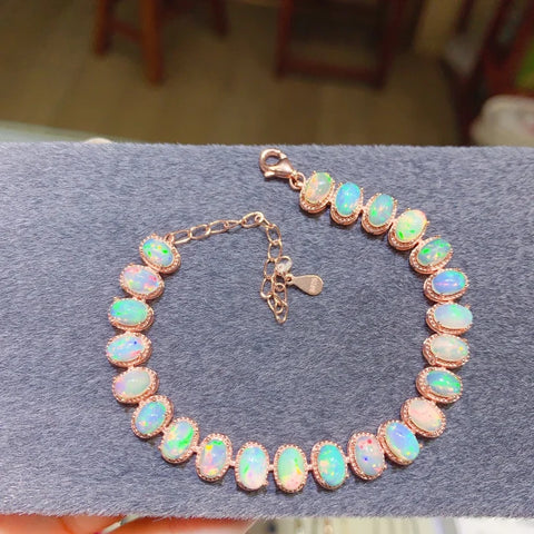 YULEM Natural Opal Simple Bracelet