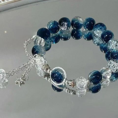 Opal Sea Blue Treasure Moonlight Crystal Bracelet