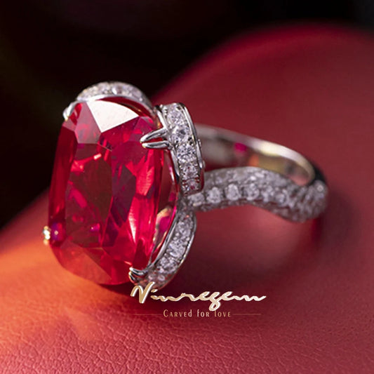 Vinregem 12*16 MM Cushion Cut Ruby