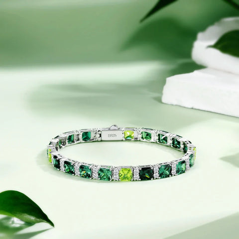 BELLUX 925 Silver Synthetic Zircon Glacier