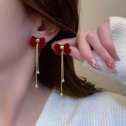 Luxury Purple Crystal Geometric Earrings