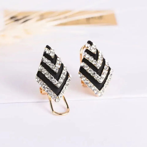Charmsmic Women Black Rhinestone