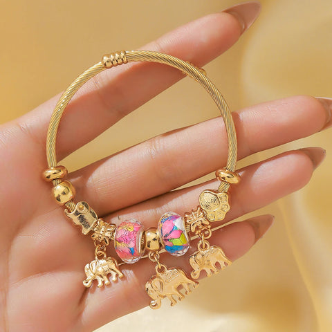 1 Women's Pan Family Style Elephant Peach Heart Life