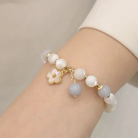 Natural White Mother-of-Pearl Bracelet