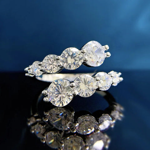 3.26cttw All Moissanite Rings