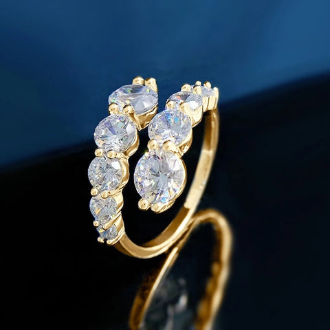 3.26cttw All Moissanite Rings