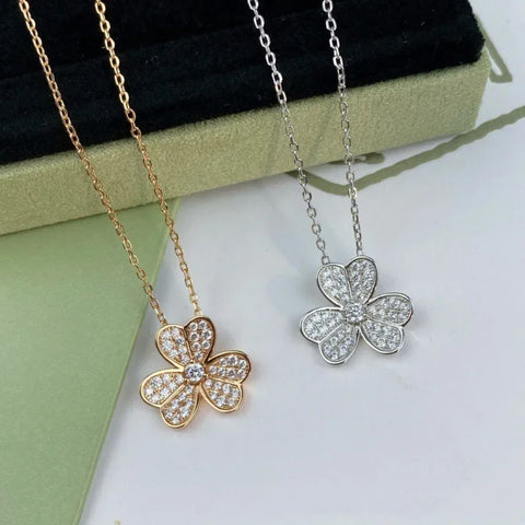 Clover Moissanite Necklace
