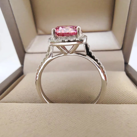 Luomansi Classic Silver Ring Woman 1 2CT