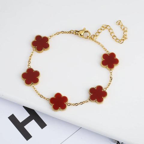Five Leaf Plum Blossom Bracelet