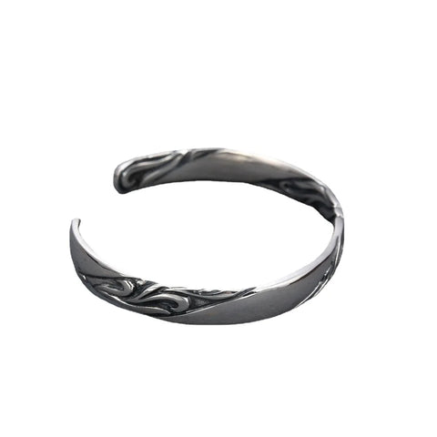 pure silver personalized retro style bracelet