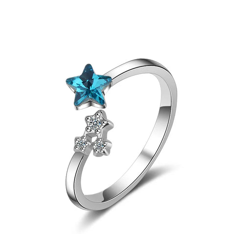925 Sterling Silver White Lotus Adjustable Rings For Women Engagement Wedding Vintage Luxury Jewelry Accessories Wholesale
