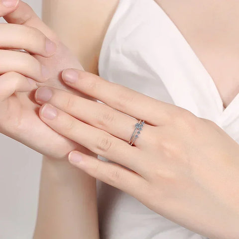 NeeTim 3mm Moissanite Ring