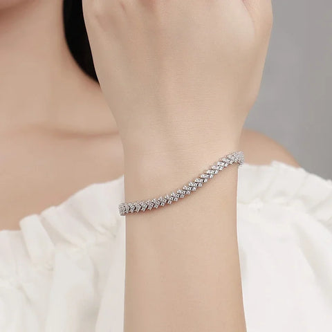 NeeTim Moissanite Tennis Bracelet