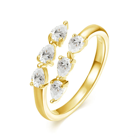 Smyoue Test Passed 3*4MM Moissanite Rings