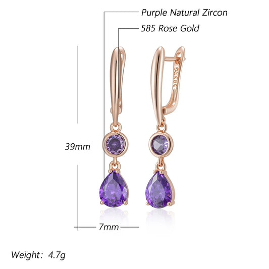 Kinel Hot Shiny Purple Natural Zircon