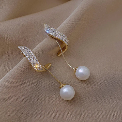 Imitation Pearl Dangle: Faux Pearl Drops.