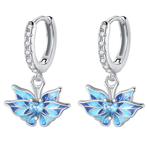 Women's 925 Sterling Silver Snowflake  Earrings